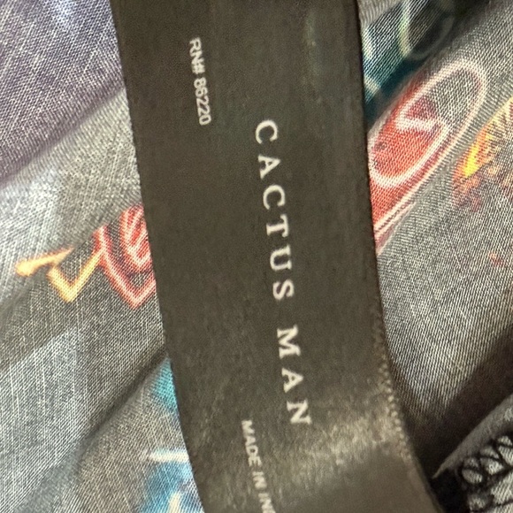 Vegas Baby! Cactus Man Ricky Singh Las Vegas Night Life Button Down Size Small - Picture 9 of 11